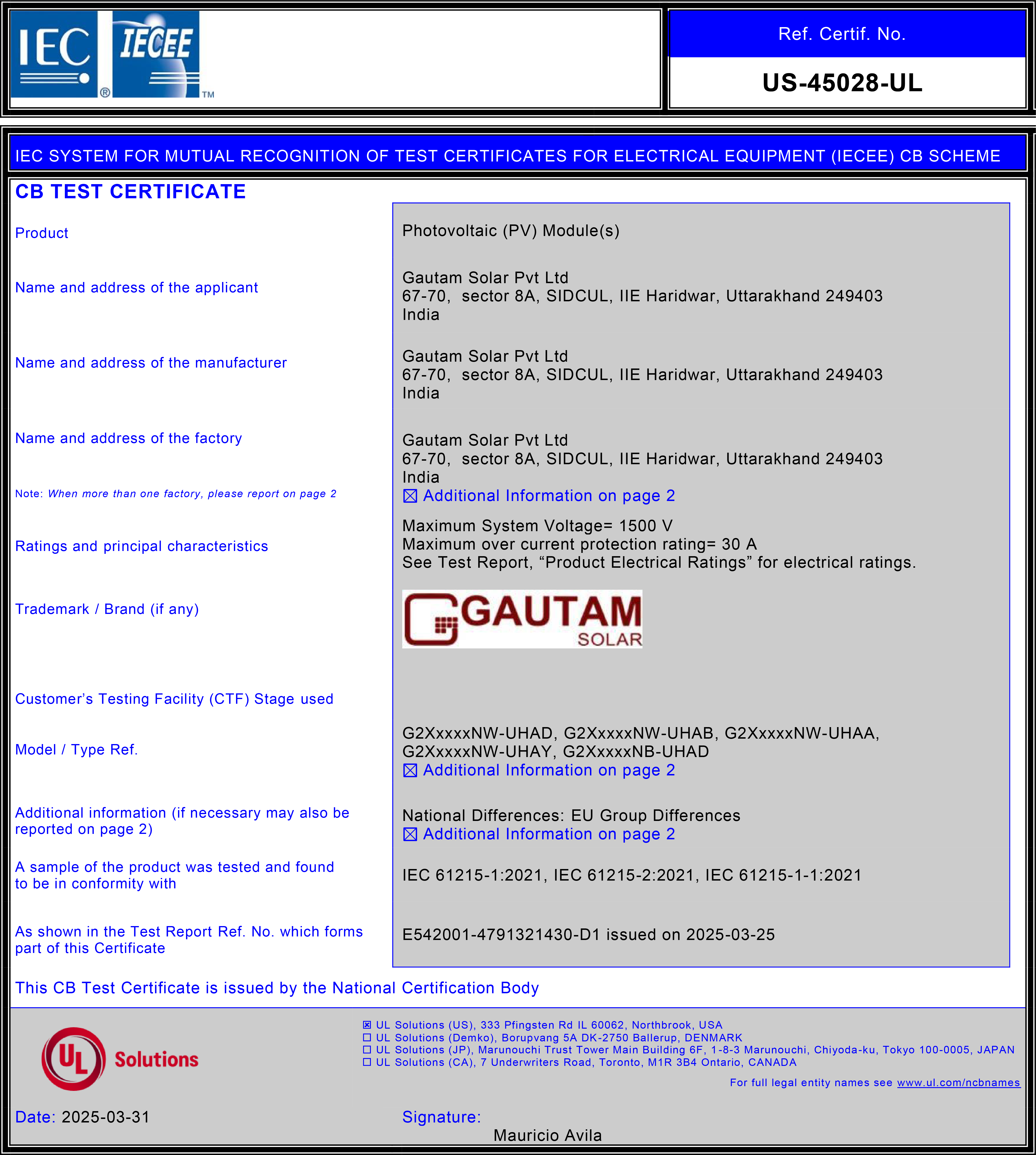 Certification credential 11